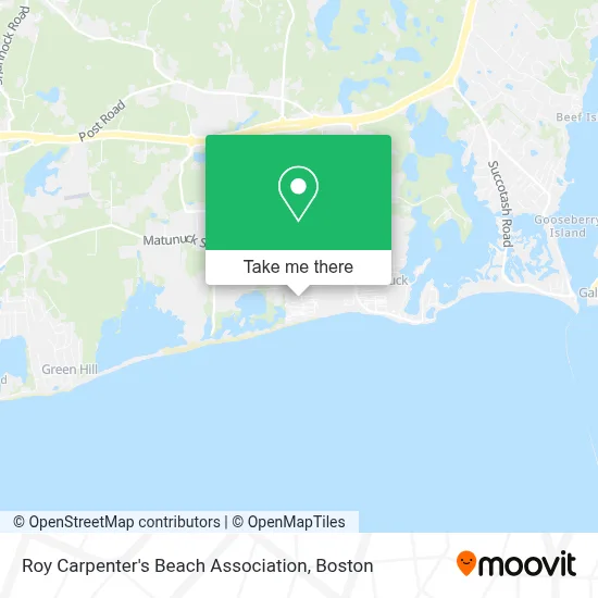 Roy Carpenter's Beach Association map