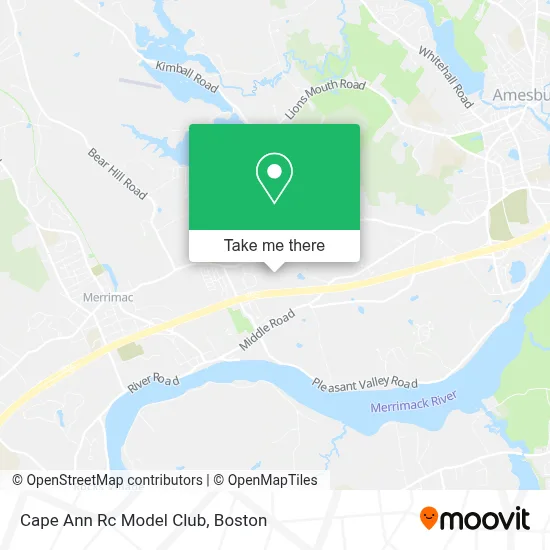 Cape Ann Rc Model Club map