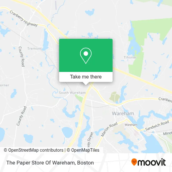 The Paper Store Of Wareham map