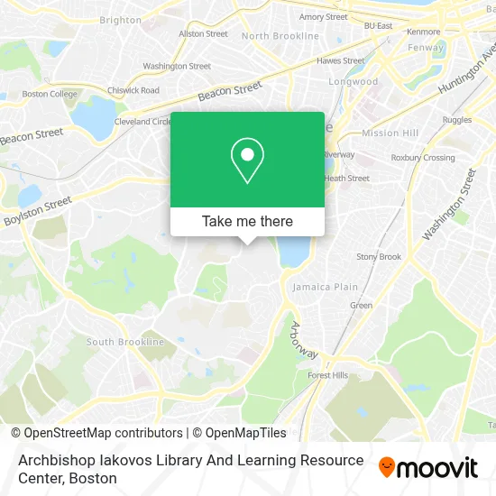 Archbishop Iakovos Library And Learning Resource Center map