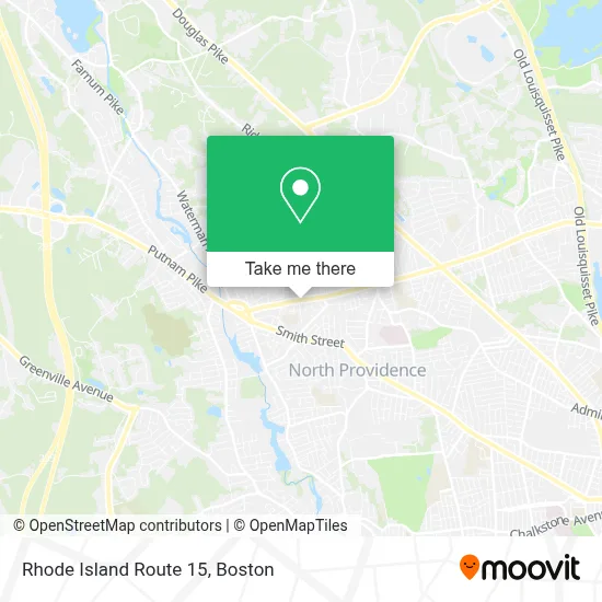 Rhode Island Route 15 map