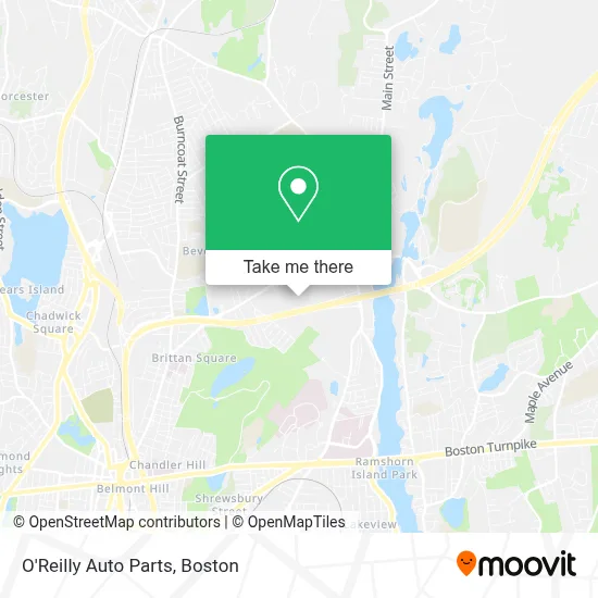 O'Reilly Auto Parts map