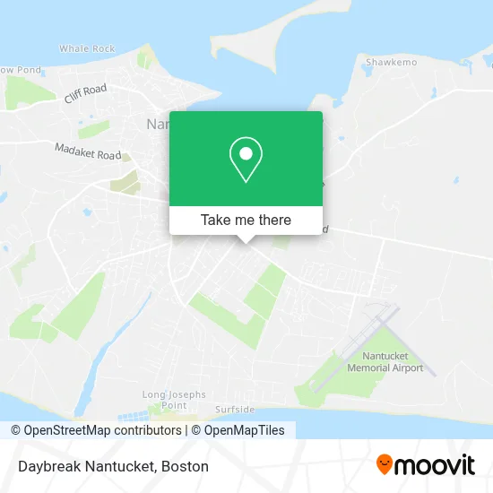 Daybreak Nantucket map