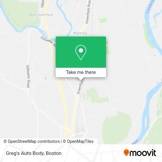 Greg's Auto Body map