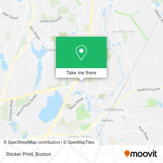 Sticker Print map