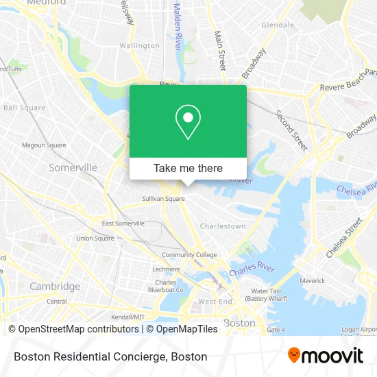 Boston Residential Concierge map
