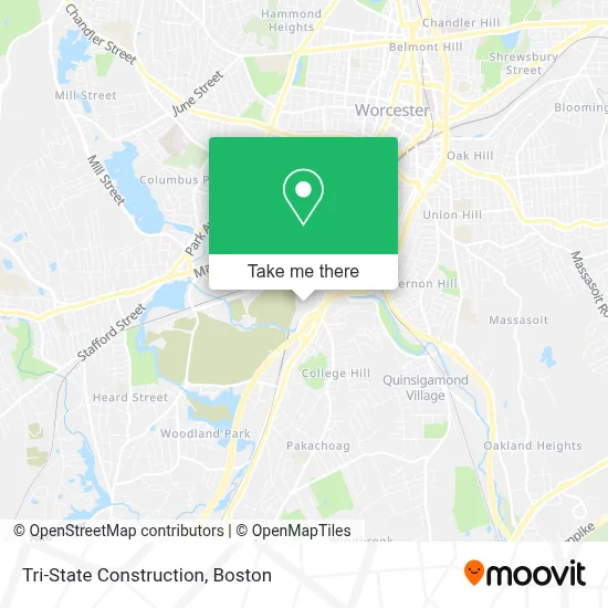 Tri-State Construction map