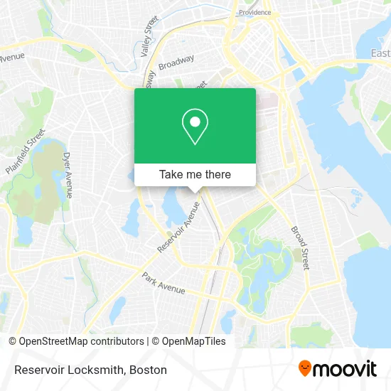 Reservoir Locksmith map