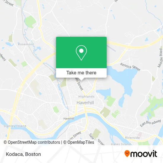 Kodaca map