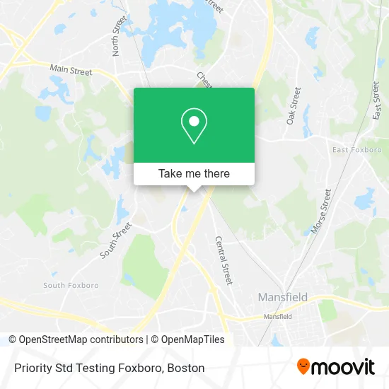 Priority Std Testing Foxboro map
