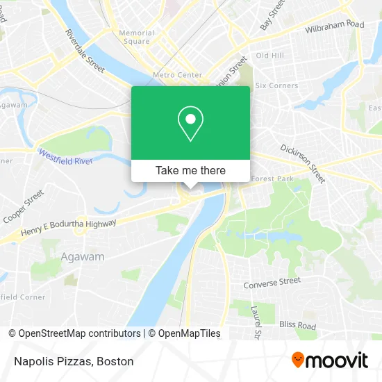 Napolis Pizzas map