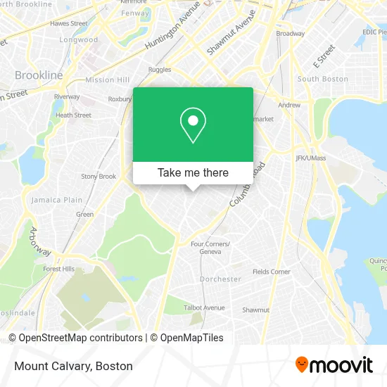 Mount Calvary map