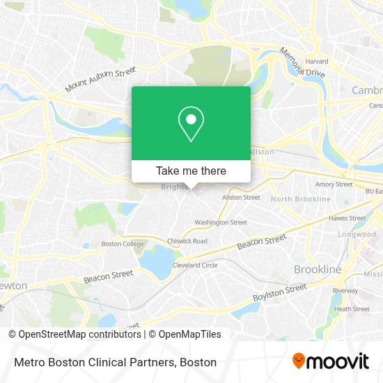 Metro Boston Clinical Partners map