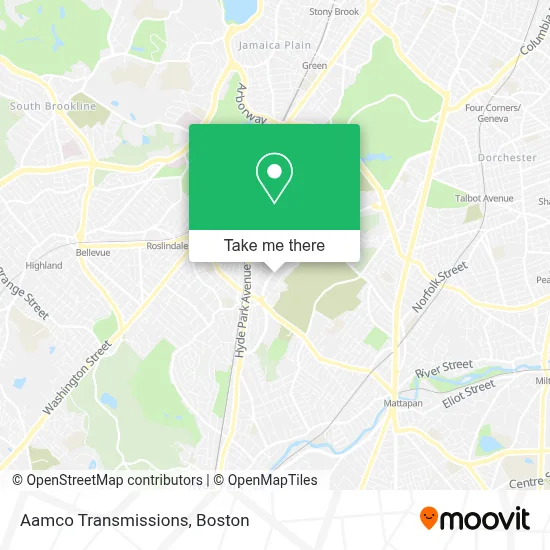 Aamco Transmissions map