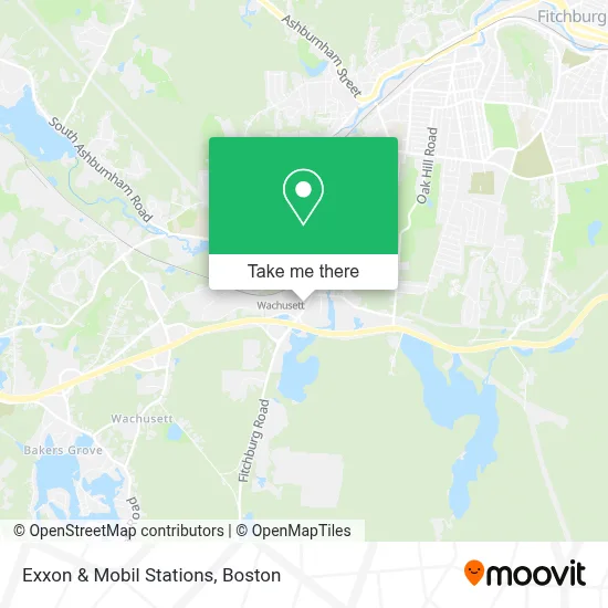 Exxon & Mobil Stations map