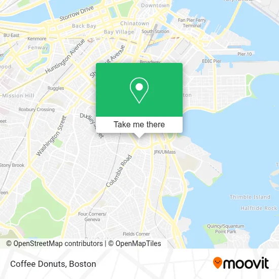 Coffee Donuts map