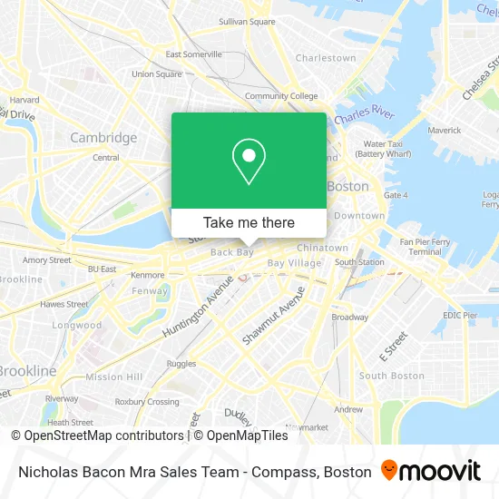Nicholas Bacon Mra Sales Team - Compass map