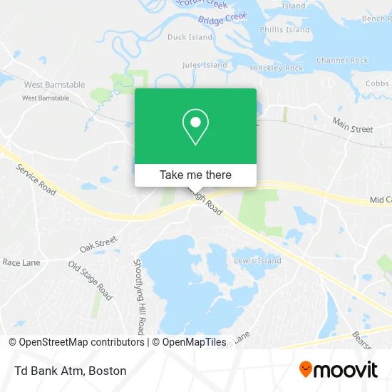 Td Bank Atm map