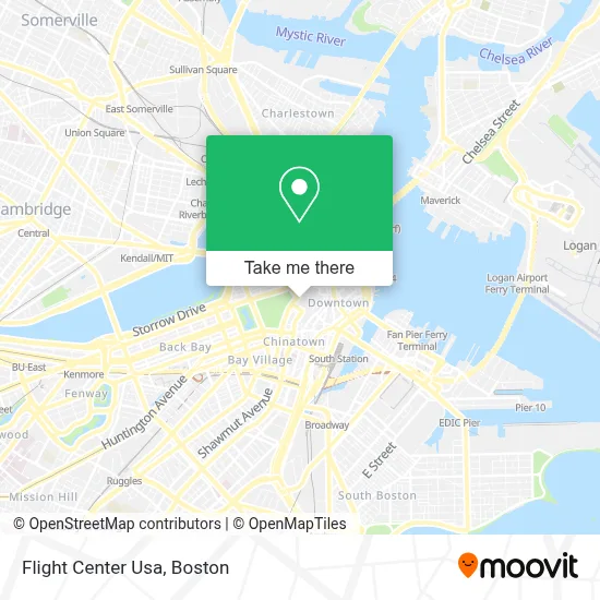 Flight Center Usa map