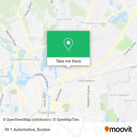 Rt 1 Automotive map
