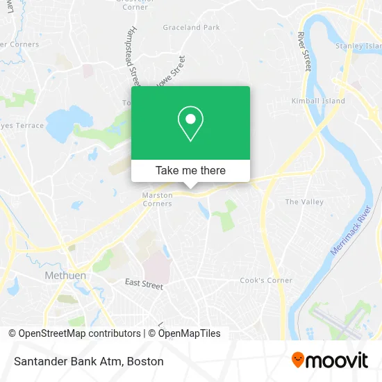 Santander Bank Atm map