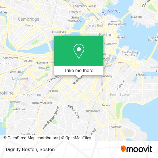 Dignity Boston map