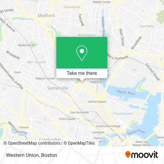 Western Union map