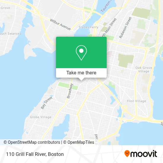 110 Grill Fall River map
