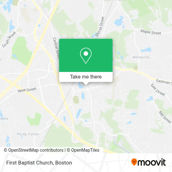 First Baptist Church map