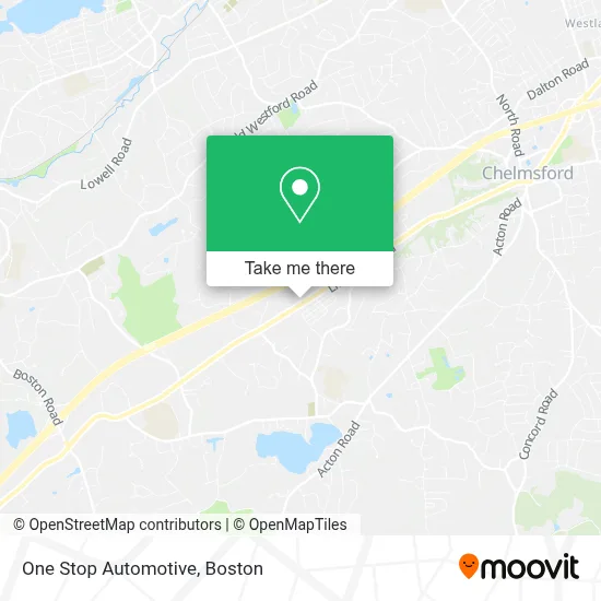 One Stop Automotive map