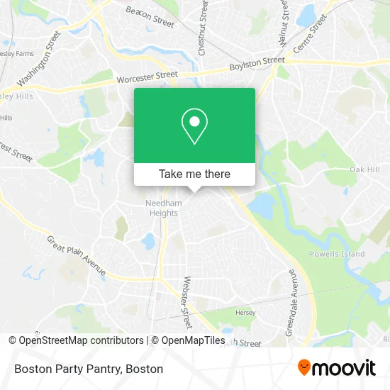Boston Party Pantry map
