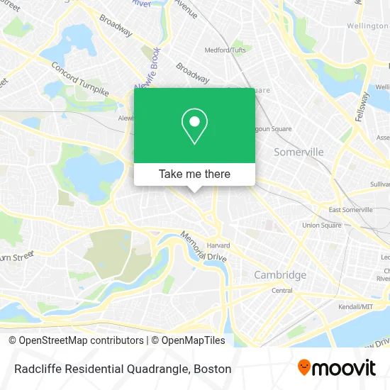 Radcliffe Residential Quadrangle map