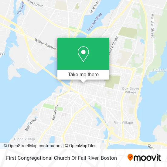 First Congregational Church Of Fall River map