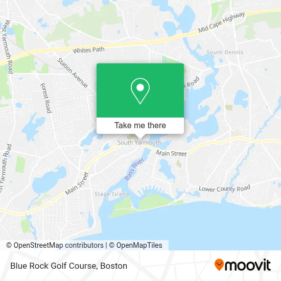 Blue Rock Golf Course map