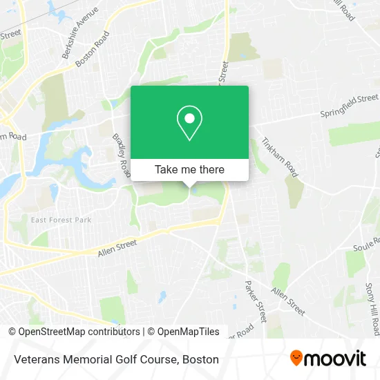 Veterans Memorial Golf Course map