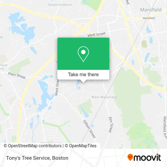Tony's Tree Service map