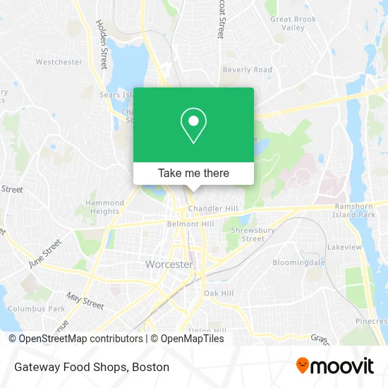 Gateway Food Shops map