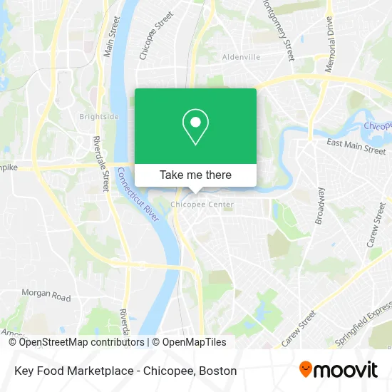 Key Food Marketplace - Chicopee map