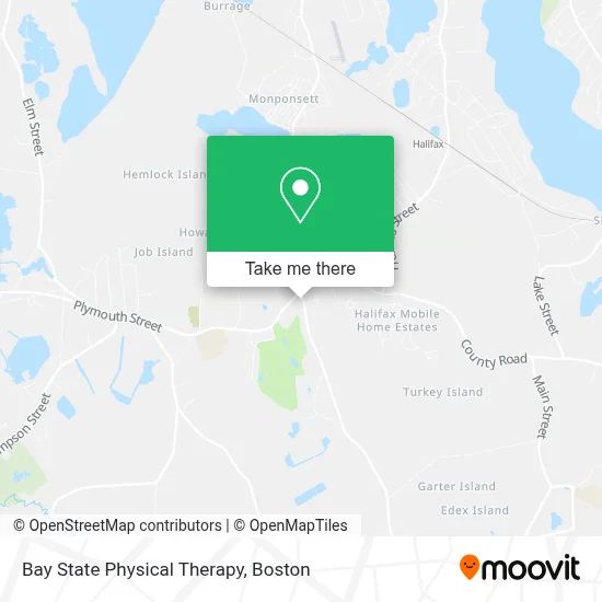 Bay State Physical Therapy map
