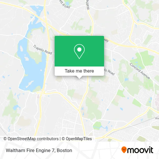 Waltham Fire Engine 7 map