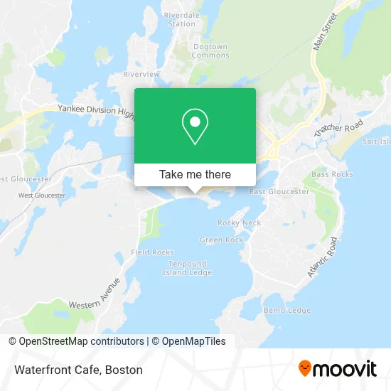 Waterfront Cafe map
