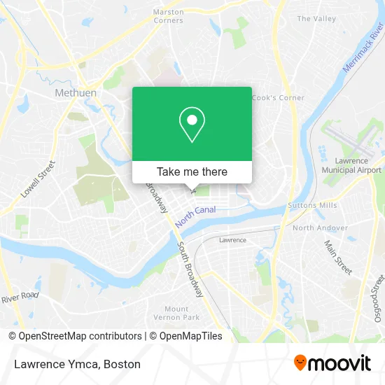Lawrence Ymca map