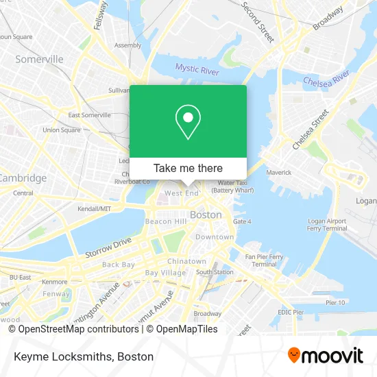 Keyme Locksmiths map