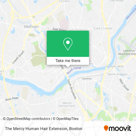 The Mercy Human Hair Extension map