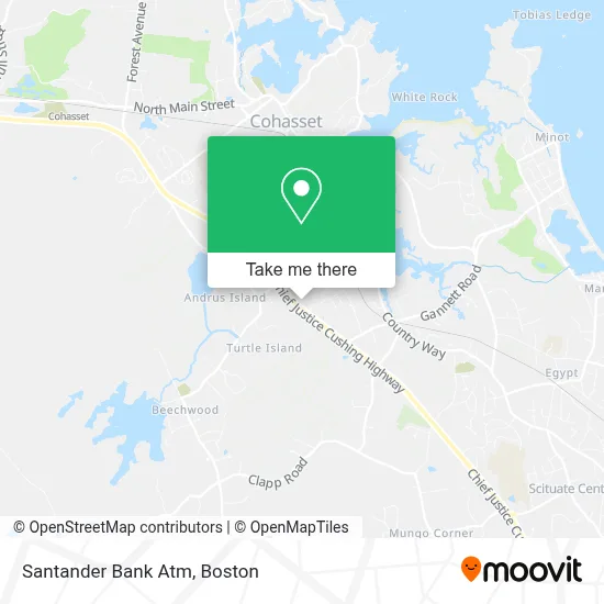 Santander Bank Atm map
