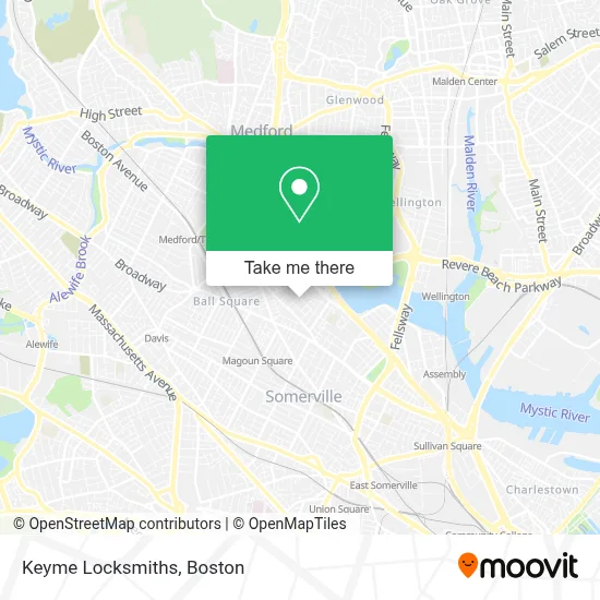 Keyme Locksmiths map