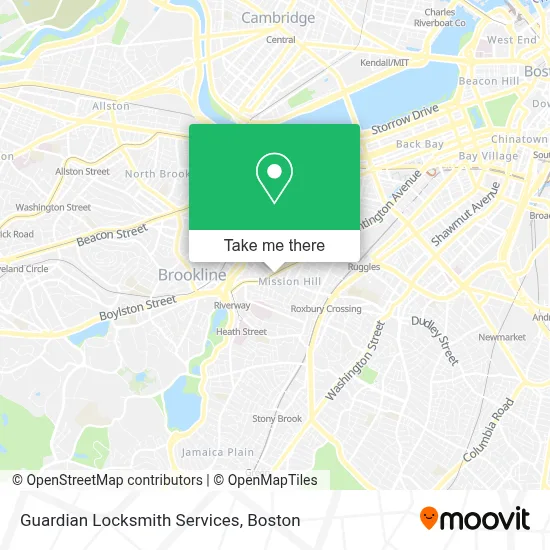 Guardian Locksmith Services map