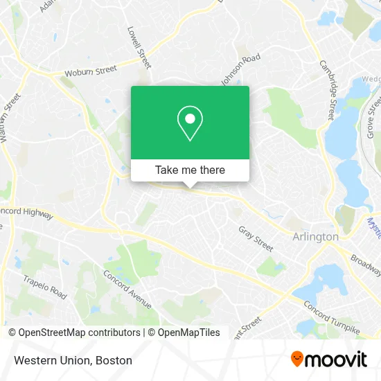 Western Union map
