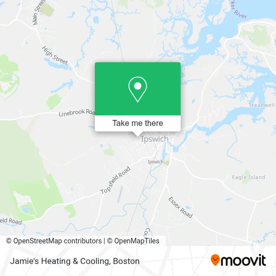 Jamie's Heating & Cooling map