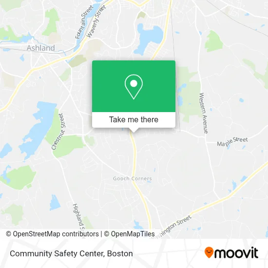 Community Safety Center map